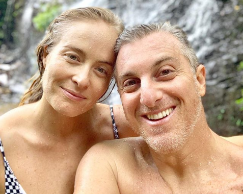 Luciano Huck com barba e Angélica (Foto: Reprodução/ Instagram)