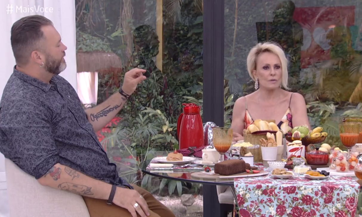 Ana Maria Braga e o Louro José na Globo (Foto: Reprodução)