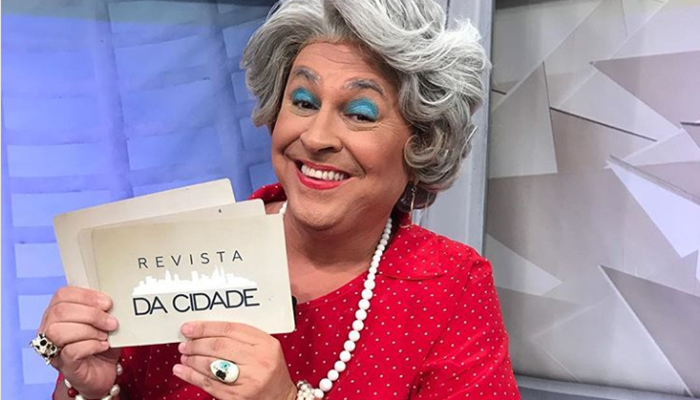 O ator Guilheme Uzeda, que interpretava a personagem Tia no programa Mulheres da TV Gazeta (Foto: Reprodução/Instagram)