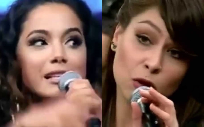 Anitta e Pitty na Globo (Foto: Reprodução)