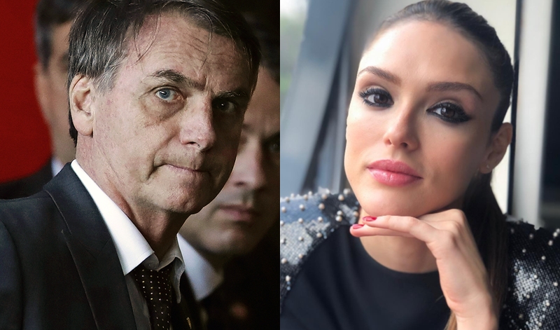 Bolsonaro e Isabelle Drummond (Foto: Reprodução)