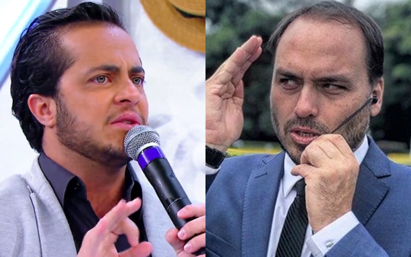 Thammy Miranda e Carlos Bolsonaro (Foto: Reprodução)