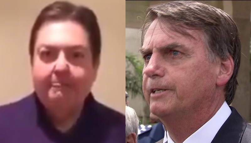 Faustão e Jair Bolsonaro (Foto: Reprodução)