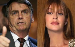 Bolsonaro e Marina Ruy Barbosa (Foto: Reprodução)