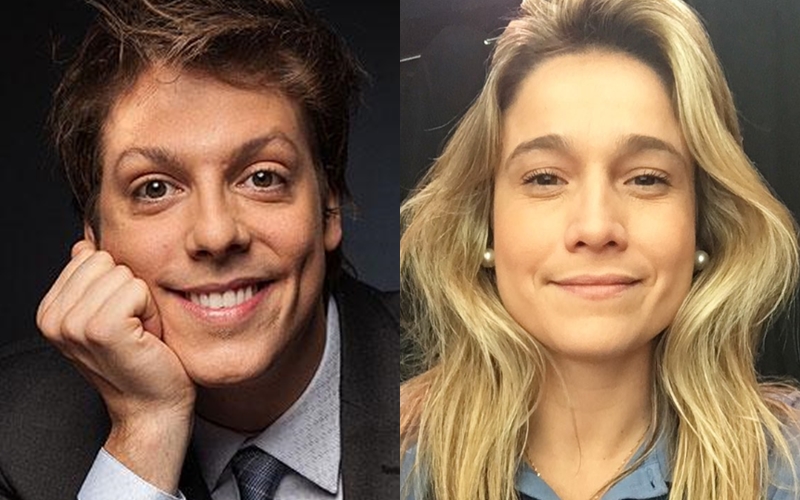 Fábio Porchat e Fernanda Gentil na Globo (Foto: Reprodução)