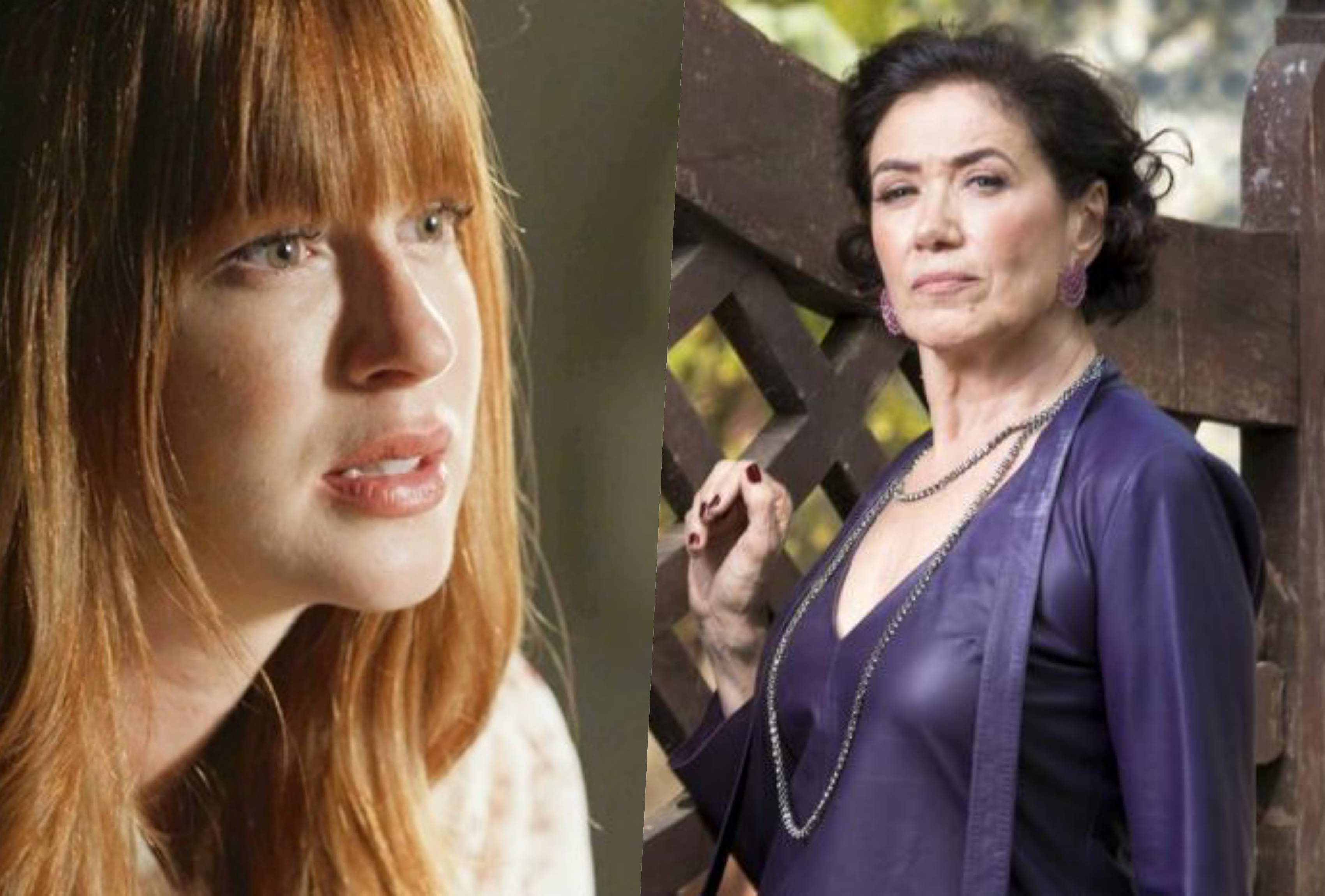 Marina Ruy Barbosa e Lilia Cabral vivem Luz e Valentina na novela O Sétimo Guardião da Globo