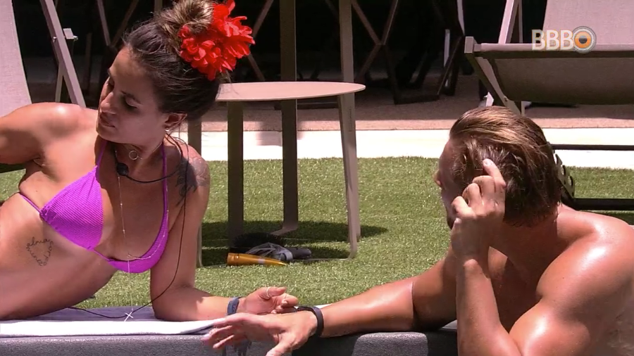 Diego e Carolina no BBB19 (Foto: Divulgação)