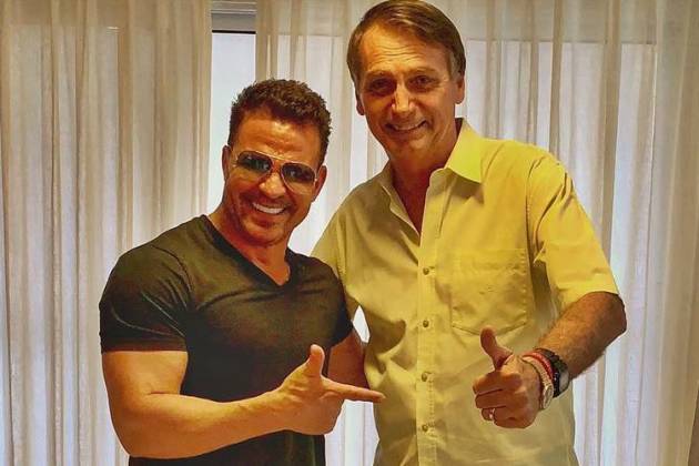 Eduardo Costa ao lado do presidente Jair Bolsonaro (Foto: Reprodução)