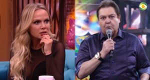 Faustão e Eliana surpreendem como artistas (Foto: Montagem/TV Foco)