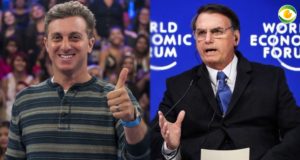 Jair Bolsonaro partiu para o ataque contra o apresentador da Globo Luciano Huck (Foto: Reprodução)