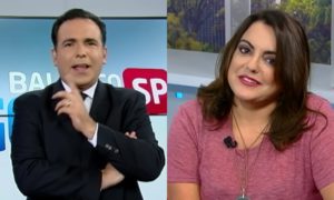 Reinaldo Gottino e Fabíola Reipert vão comandar, ao vivo, o Balanço Geral contra a estreia do Programa da Maisa. (Foto: Reprodução/Montagem)