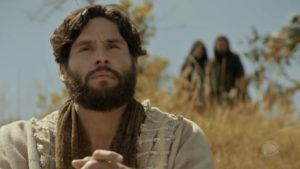 Dudu Azevedo interpreta Jesus na novela bíblica da Record
(Foto: Reprodução)