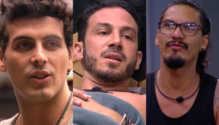 Maycon, Gustavo e Vanderson no BBB19  (Fotos: Reprodução/Globo)