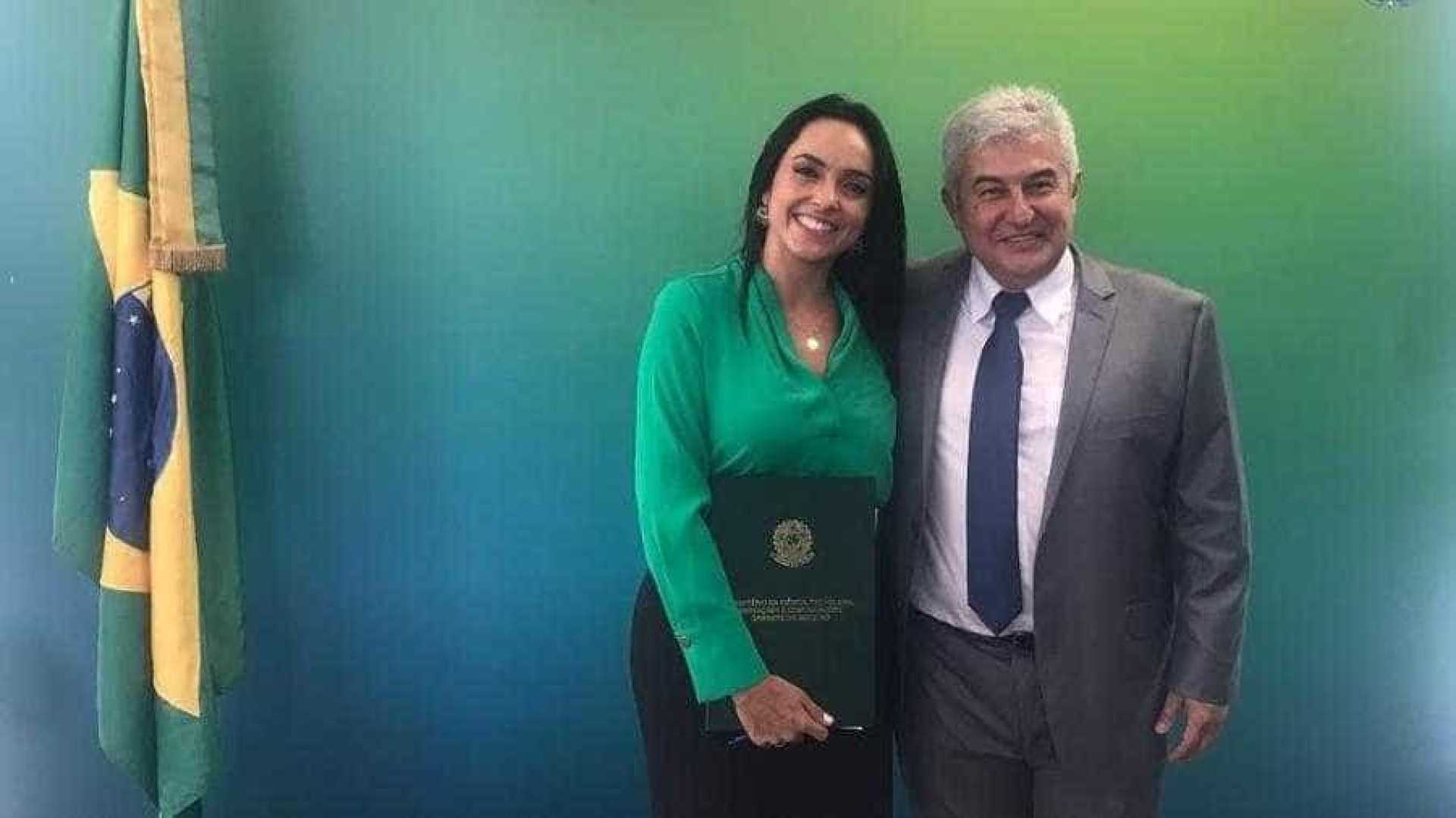 Izabella Camargo e Marcos Pontes (Foto: Reprodução)