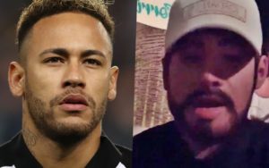 Neymar aparece com o rosto diferente (Foto: Reprodução)