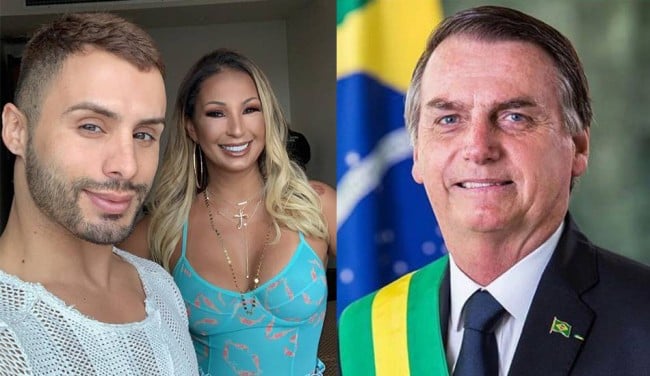 Valesca Popozuda, Agustin Fernandez e Jair Bolsonaro (Foto: Divulgação)