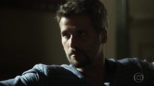 Gabriel (Bruno Gagliasso) em cena de O Sétimo Guardião
(Foto: Reprodução/Globo)