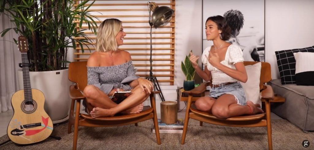 Bruna Marquezine gravou entrevista para Giovanna Ewbank