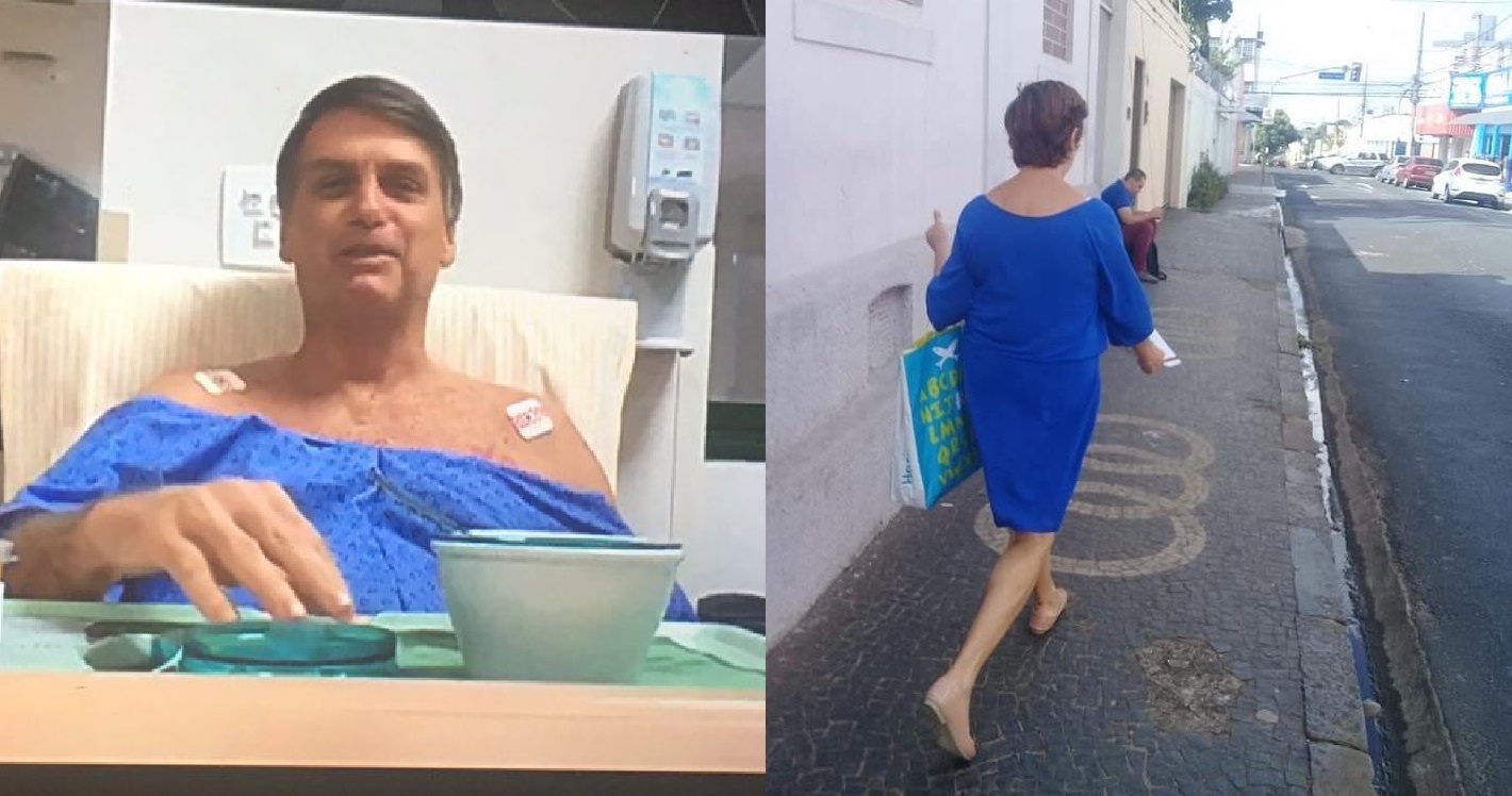 Bolsonaro e Marta de Uberlândia (Foto: Reprodução)