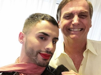 Agustin Fernandez e Bolsonaro (Foto: Divulgação)