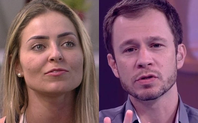 Paula e Tiago Leifert no BBB19 (Foto: Reprodução)