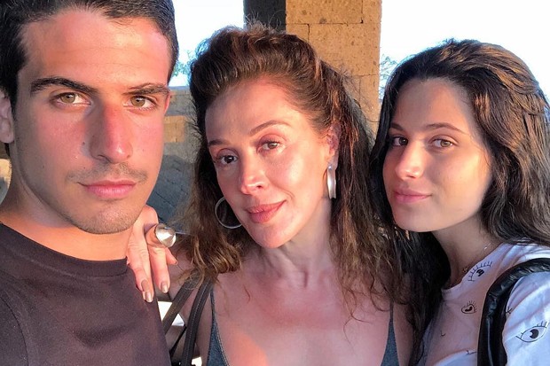 Claudia Raia, Enzo e Sophia (Foto: Reprodução/Instagram)