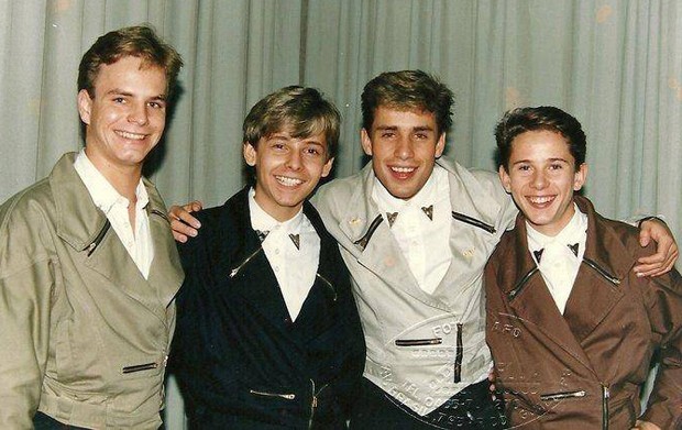 Alan Frank, Alex Gill, Ricardo Costa e Rafael Ilha integraram o grupo Polegar no fim dos anos 80 (Foto: Divulgação)