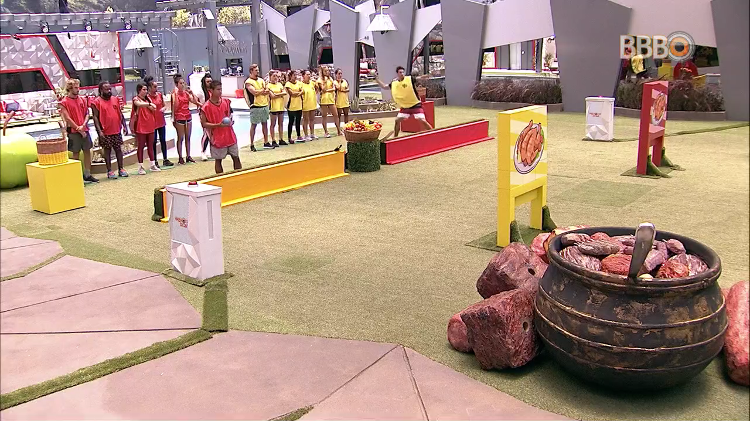 Prova da comida no BBB19 (Foto: Divulgação)