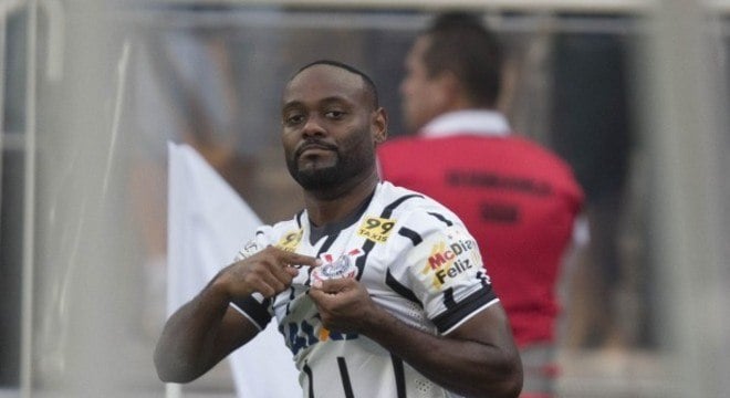 Vagner Love em jogo do Corinthians com boa audiência (Foto: Agência Corinthians)