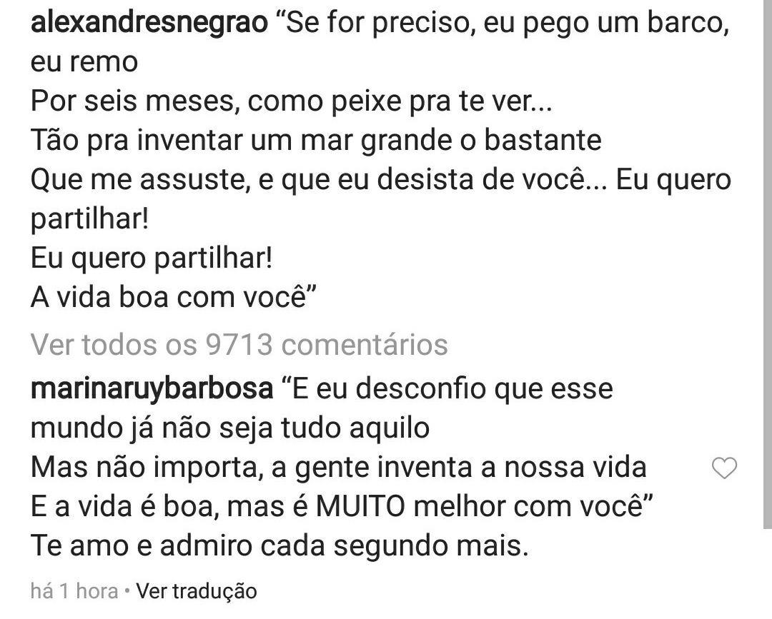 Alexandre Negrão se declarou para Marina Ruy Barbosa (Foto: Reprodução)