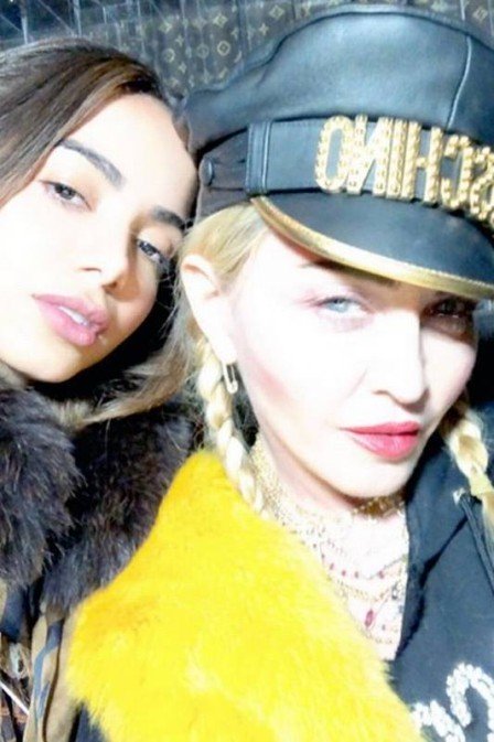 Anitta e Madonna em dezembro (Foto: Reprodução)