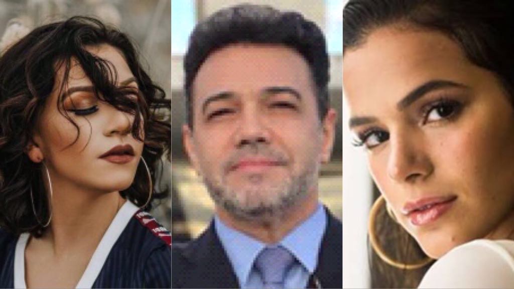 Priscila Alcantara, Marco Feliciano e Bruna Marquezine (Foto: Montagem/TV Foco)