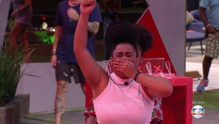 Rízia na Prova do Líder do BBB19 (Foto: Reprodução/Globo)