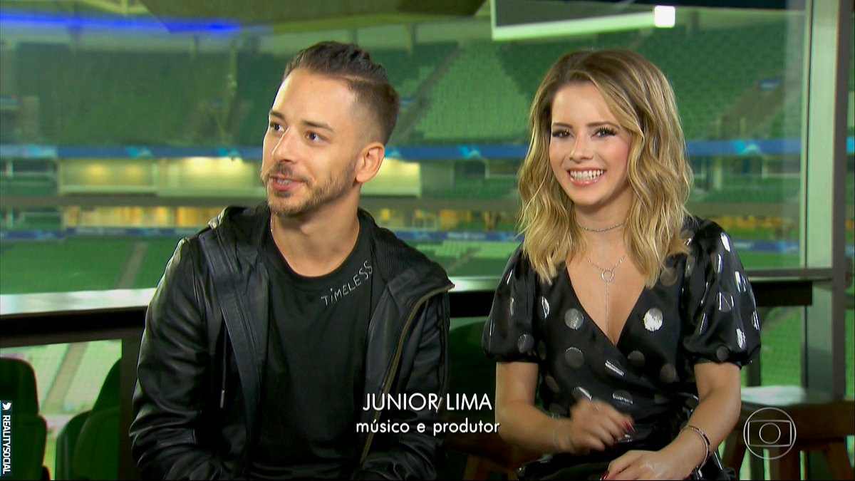 Sandy e Junior durante entrevista concedida ao Fantástico (Foto: Reprodução/Globo)