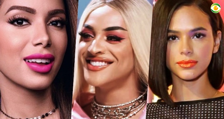 Anitta, Bruna Marquezine e Pabllo Vittar nos atritos