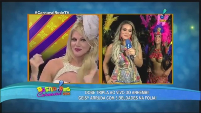 Val Marchiori e Geisy Arruda batem boca em programa ao vivo.