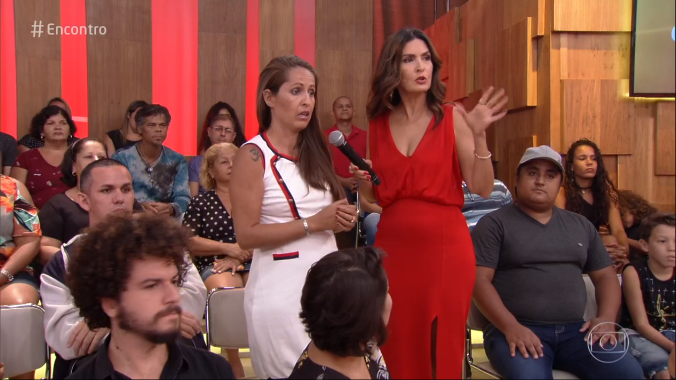 Fátima Bernardes ficou em choque com a opinião da moça (Foto: Reprodução)