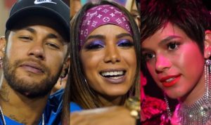 Neymar, Anitta e Bruna Marquezine (Foto: Reprodução)