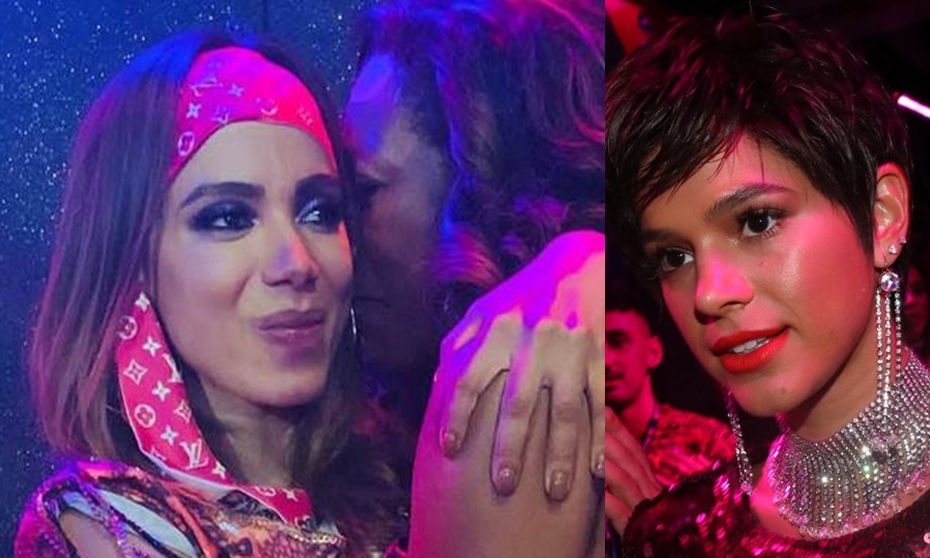 Bruna Marquezine, Anitta e Gloria Maria (Foto: Reprodução)