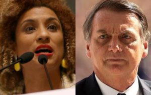 Jair Bolsonaro x Marielle Franco (Foto: Reprodução)