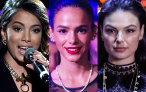 Isis Valverde, Bruna Marquezine e Anitta na Globo (Foto: Reprodução)