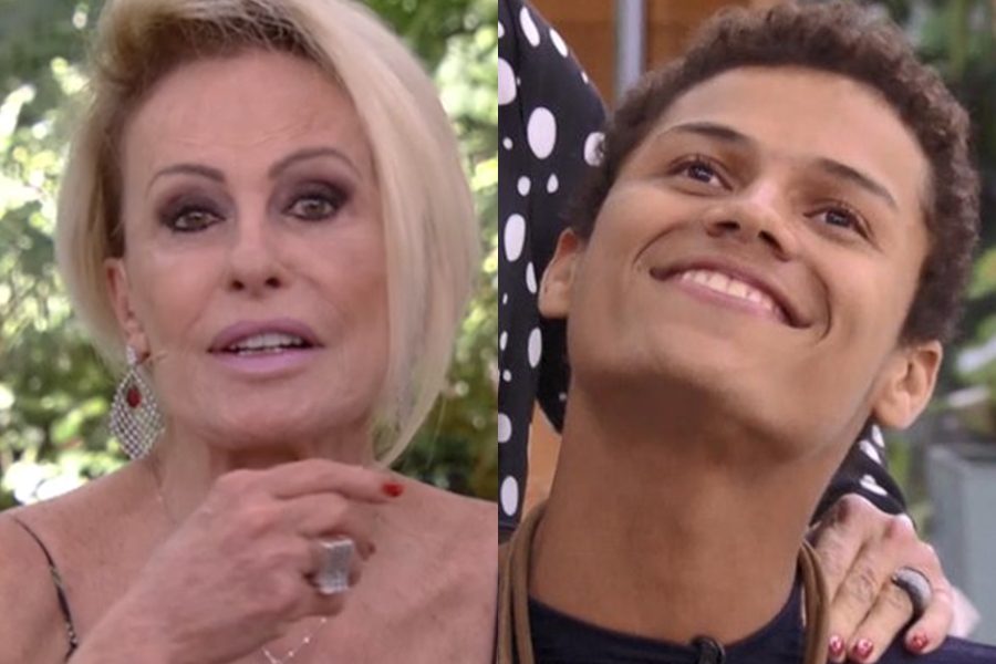 Ana Maria Braga e Danrley na Globo (Foto: Reprodução)