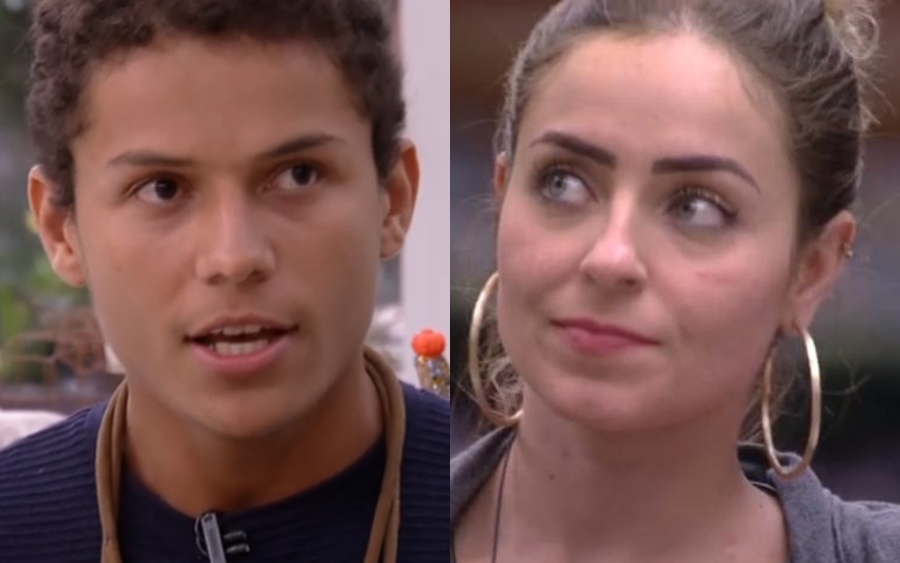 Danrley e Paula no BBB 19 da Globo (Foto: Reprodução)