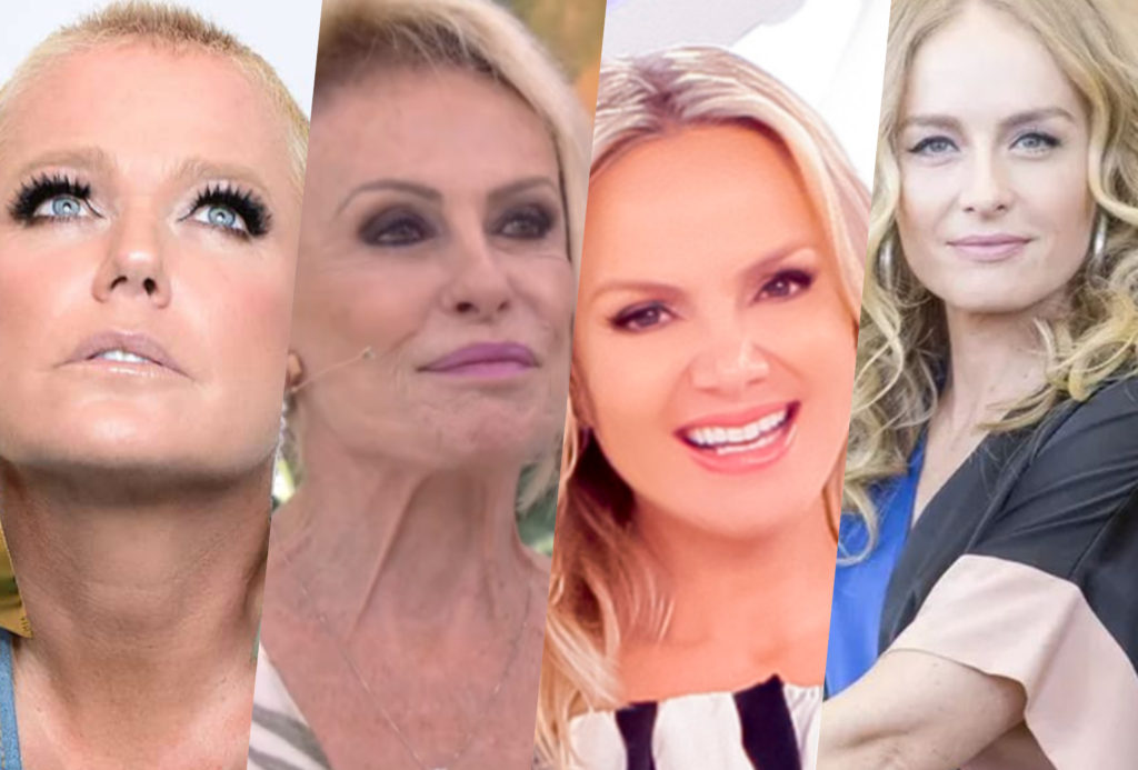 Xuxa, Ana Maria Braga, Angélica e Eliana, as apresentadoras loiras mais bem pagas da TV