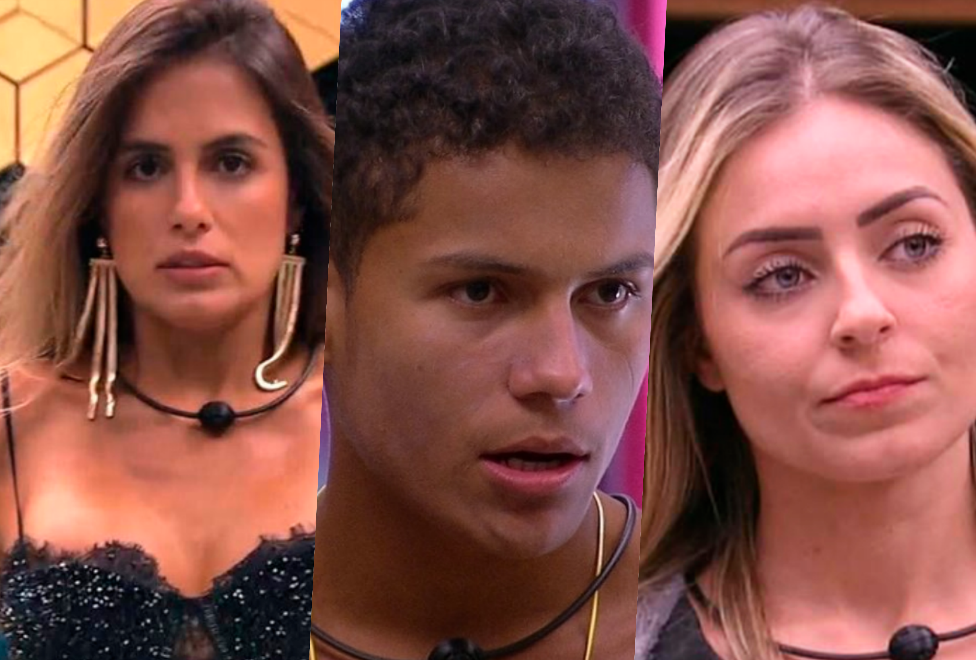 Paredão do BBB19 é entre Carol Peixinho, Danrley e Paula (Foto montagem: TV Foco)