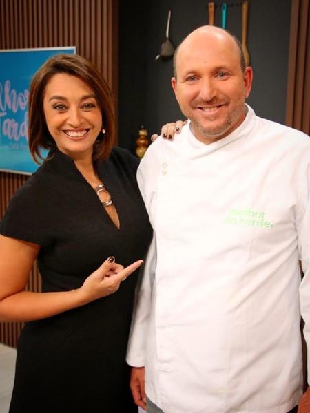 Cátia Fonseca convidou o cozinheiro para a participar do "Melhor da tarde" Foto: Reprodução