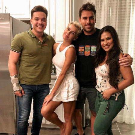 Deborah Secco, Wesley Safadão, Simone e Rodrigo (Foto: Reprodução)