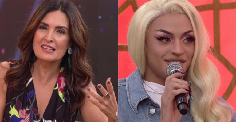 Fátima Bernardes e Pabllo Vittar no Encontro (Foto: Divulgação)