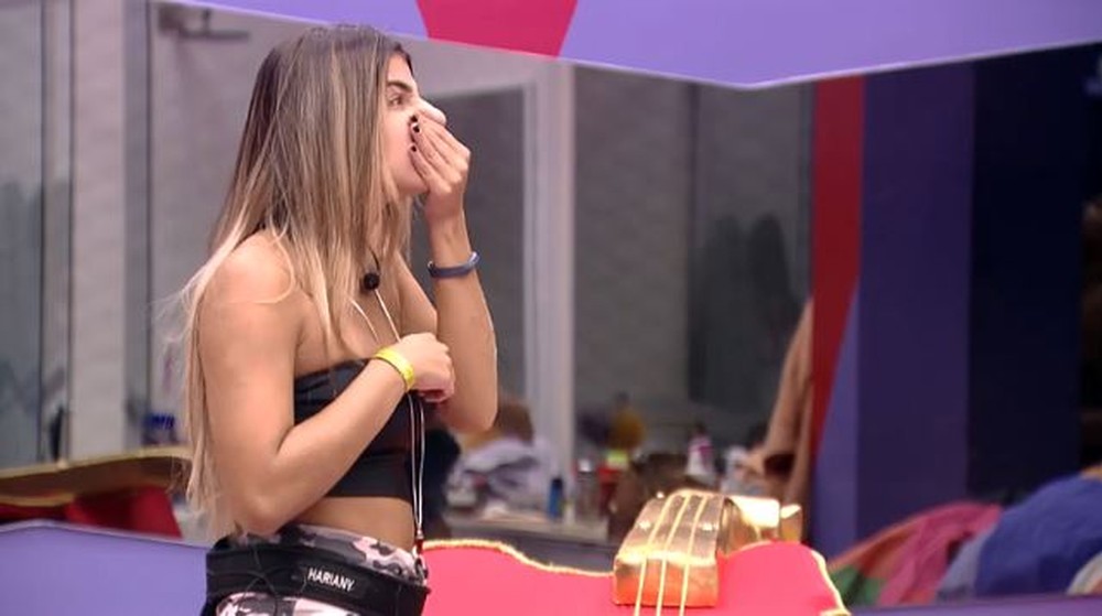 Hariany acabou cometendo uma infração gravíssima no BBB19 (Foto: Reprodução/Gshow)