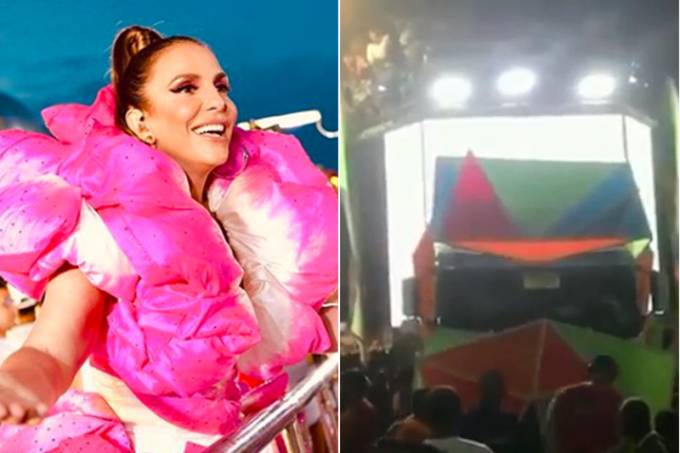 Ivete Sangalo interrompeu o show para ajudar uma ambulante (Foto: Reprodução)